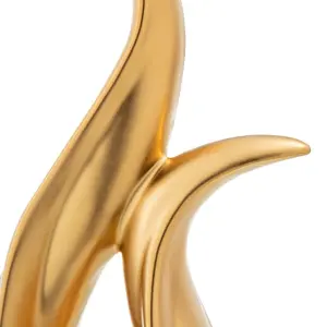 Decorative abstract oval ceramic figurine BigBuy Home image-5