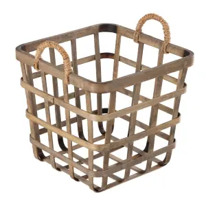 Bamboo baskets BigBuy Home (x3) image-0