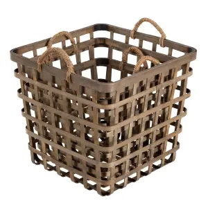 Bamboo baskets BigBuy Home (x3) image-1