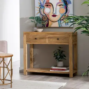 Mindi wood entry console BigBuy Home Miro image-2