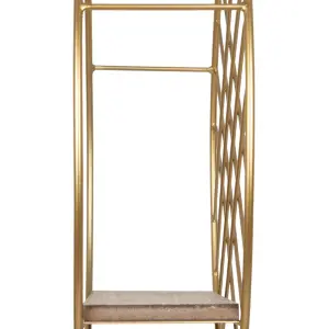 estantería redonda de metal y madera BigBuy Home image-2