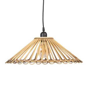 Bamboo suspension BigBuy Home 220 V 240 V 60 W (x2) image-1