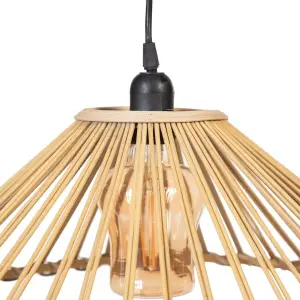 Bamboo suspension BigBuy Home 220 V 240 V 60 W (x2) image-5