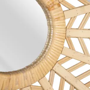 Wandspiegel aus Bambus BigBuy Home image-3