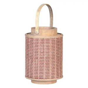 Kerzenlaterne aus Naturfaser BigBuy Home image-0