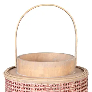 Kerzenlaterne aus Naturfaser BigBuy Home image-4