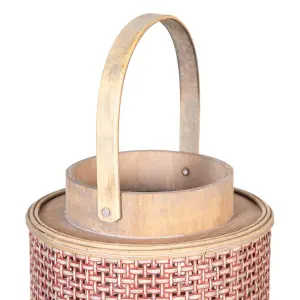 Kerzenlaterne aus Naturfaser BigBuy Home image-5