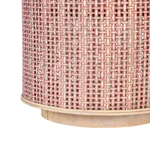 Lantern candlestick in natural fiber BigBuy Home image-1