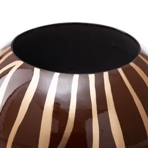 Ceramic vase BigBuy Home Zèbre image-3