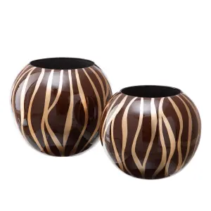 Ceramic vase BigBuy Home Zèbre image-1