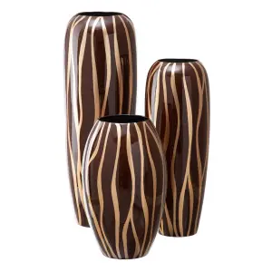 Ceramic vase BigBuy Home Zèbre image-1