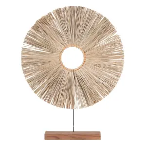 Decorative figurine in natural fiber BigBuy Home image-0