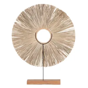 Decorative figurine in natural fiber BigBuy Home image-1