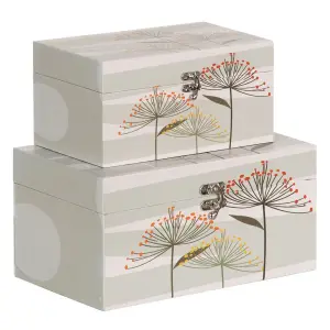Pudełko dekoracyjne BigBuy Home DMF 30x18x15 cm (x2) image-2
