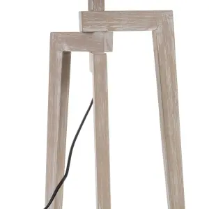 Wooden linen desk lamp BigBuy Home image-3