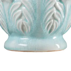 Ceramic oval fleur-de-lis figurine BigBuy Home image-1