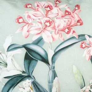 Cuscino quadrato in cotone con orchidea BigBuy Home image-2