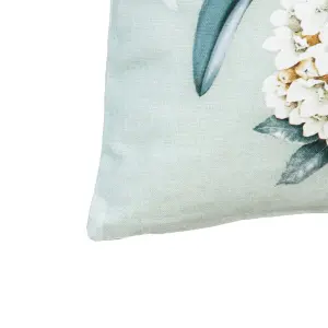 Cuscino quadrato in cotone con orchidea BigBuy Home image-3
