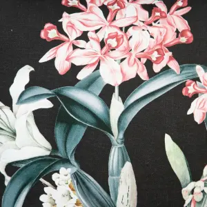 Cojín cuadrado orquídea de algodón BigBuy Home image-2