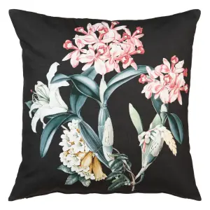 Katoenen orchidee kussen BigBuy Home image-0