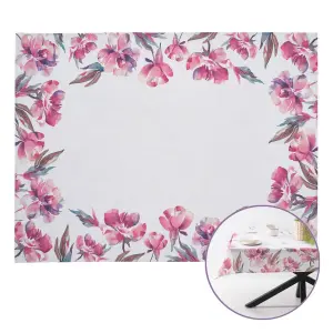 Met bloemen bedekt katoenen tafelkleed BigBuy Home image-2
