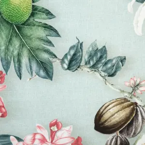 Cotton square orchid cushion BigBuy Home image-2