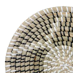 Natural fiber wall decoration BigBuy Home image-1