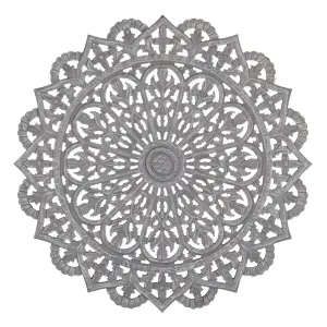 Round wall decoration in dmf BigBuy Home image-0