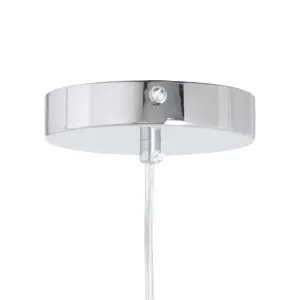 Lampada a sospensione in metallo e vetro BigBuy Home image-1