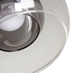 Lampada a sospensione in metallo e vetro BigBuy Home image-2