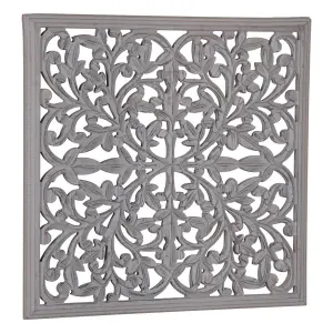 Square wall decoration in dmf BigBuy Home image-1