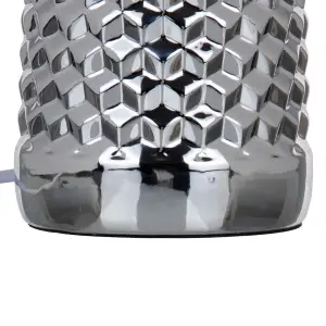 Lampada da tavolo in tela e ceramica BigBuy Home image-3