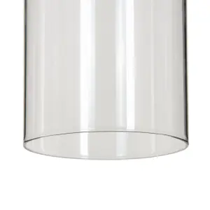 Metal glass suspension lamp BigBuy Home image-2