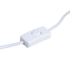 Lampada da tavolo in tela e ceramica BigBuy Home image-1