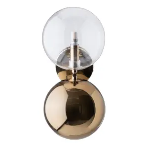 Wandleuchte Glas und Eisen BigBuy Home image-1