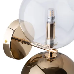 Wandleuchte Glas und Eisen BigBuy Home image-2