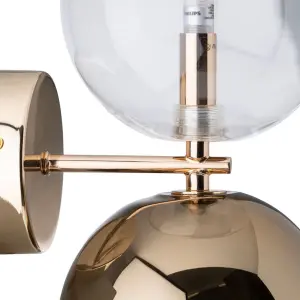 Wandleuchte Glas und Eisen BigBuy Home image-3