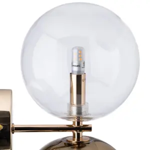 Wandleuchte Glas und Eisen BigBuy Home image-4