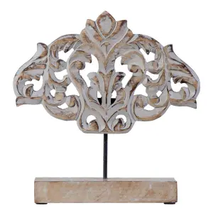 Decorative figurine in wood and metal BigBuy Home image-0