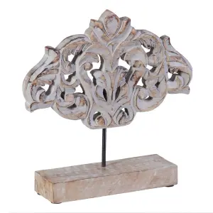Decorative figurine in wood and metal BigBuy Home image-1