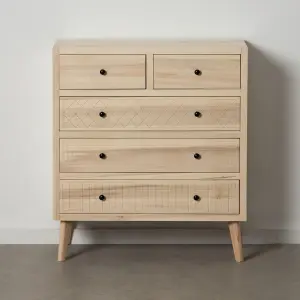 Wood and dmf chest of drawers BigBuy Home Marie image-1