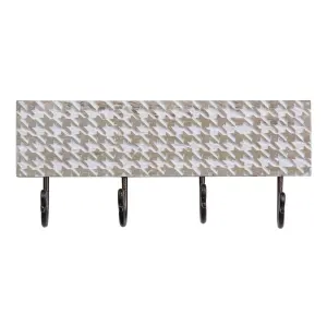 Metal and wood wall hanger BigBuy Home image-0