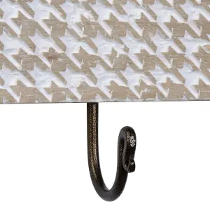 Metal and wood wall hanger BigBuy Home image-2