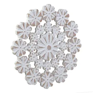 Wall decoration in mdf wood BigBuy Home image-1