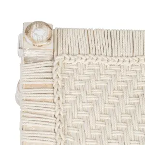 Wood and rope bench seat BigBuy Home image-5