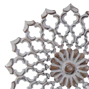 Decorative metal and wood figurine BigBuy Home image-2