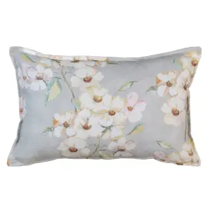 Cuscino a fiori in cotone BigBuy Home image-0