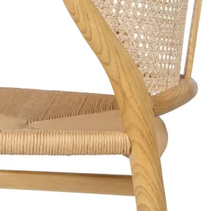 Rattan and wood dining chair BigBuy Home image-4