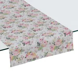 Tischläufer Blumen Baumwolle BigBuy Home image-0