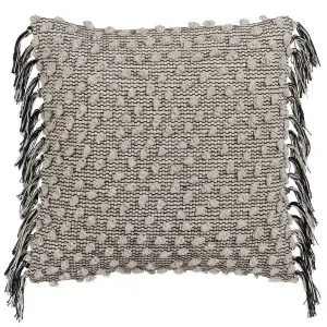 Coussin carré avec détails en coton BigBuy Home image-0